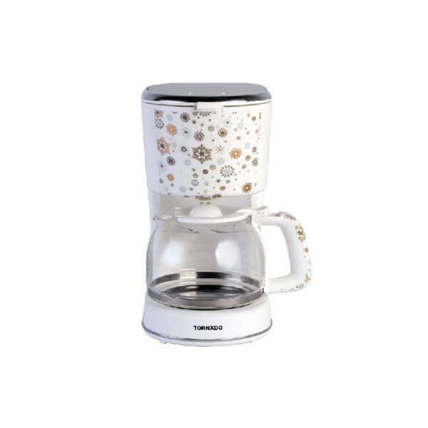 محضرة قهوة أمريكان أوتوماتيك تورنيدو 1.25 لتر ، أبيض TCMA-9125-C tornado-automatic-american-coffee-maker-1-25-liter-900-watt-white-color-tcma-9125-c