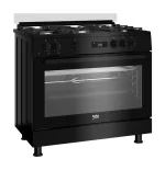 بوتاجاز بيكو غاز، 5 شعلة، 90 سم، اسود GGR 15325 FX NB - Image 3