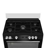 بوتاجاز بيكو غاز، 5 شعلة، 90 سم، اسود GGR 15325 FX NBE - الصورة 5