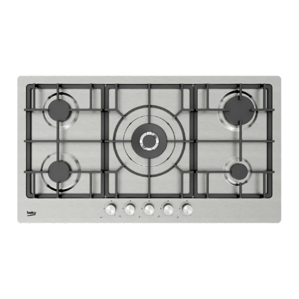 Beko Built-in Gas Hob, 5 Gas Burners, 90 cm, Silver HIMW-95226-SXEL