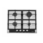 Hans Built-in Gas Hob, 4 Burners, Silver 6721-24