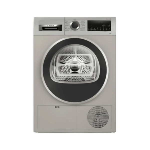 مجفف الملابس Bosch Series 4 سعة 9 كجم، مجفف الملابس المكثف، تجفيف تلقائي، تحكم إلكتروني كامل – WPG1410XEG