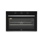 Beko Built-in Oven 90cm Gas Two Fans Full Safety Black BBWHT12106BS