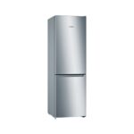 Bosch Serie 2 No-Frost Freestanding Refrigerator, 302 Liters, Stainless Steel- KGN36NL30U